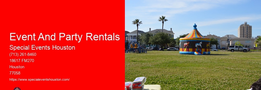 Party Rentals And Supplies